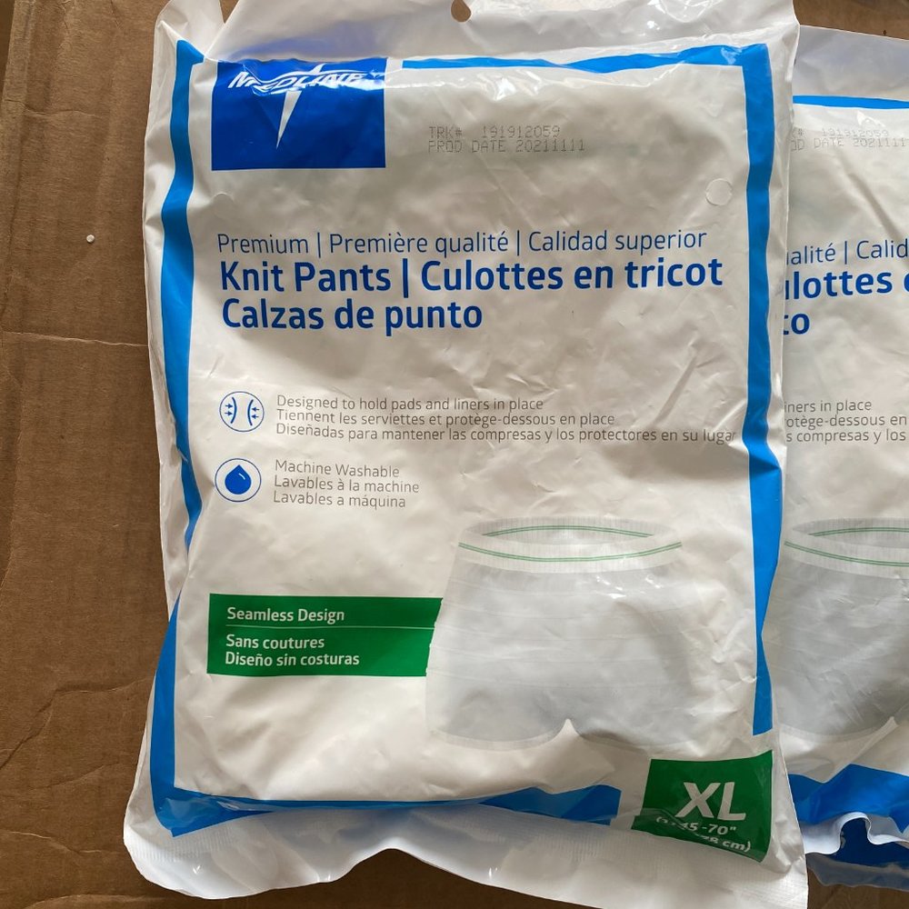 NWT - Medline Mesh Knit Disposable Underwear - 1 bag